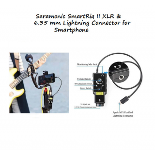 Saramonic SmartRig II XLR & 6.35 mm Lightning Connector for Smartphone