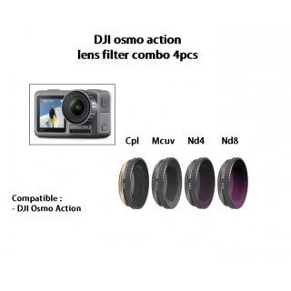 Dji Osmo Action Lens Filter 4 set - MCUV - CPL - ND4 - ND8