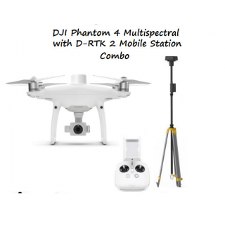 Dji Phantom 4 Multispectral With D-RTK 2 Mobile Station Combo
