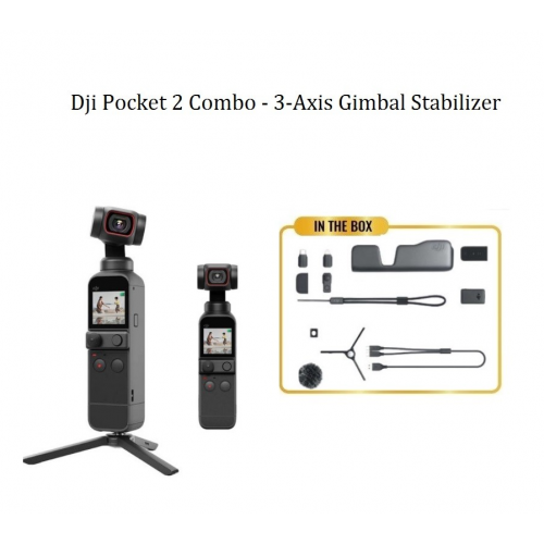 Dji Pocket Combo 3-Axis Gimbal Stabilizer Cam 4K