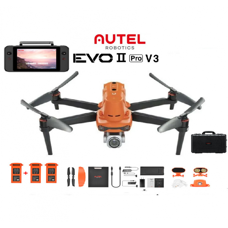 AUTEL EVO II PRO V3 Drone 6K 20MP 1” Sensor 15KM 40Min Drone