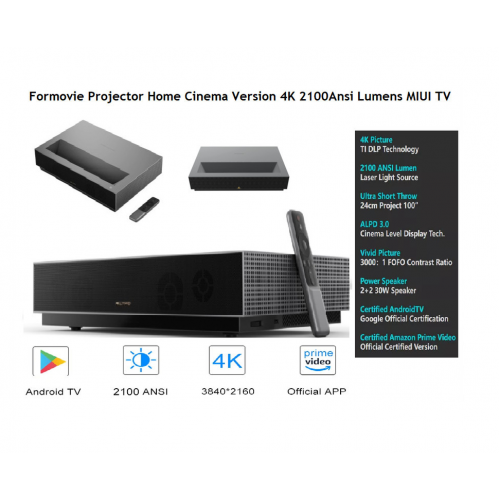 Formovie Proyektor Cinema 4k 2100 MIUV TV - Wemax Formovie 4k - Fengmi