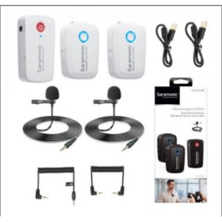 Saramonic Blink 500 B2 TX+TX+RX Wireless Omni Lavarier Mic - Putih