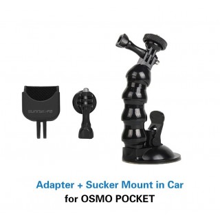 Dji Osmo Pocket Adapter + Sucker Mount in Car